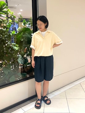 「スタイリング」｜オナカさん（レディース・153cm）の夏コーディネート