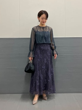 「kaene（カエン）のアイテム」を使った、オナカさん（レディース・153cm）の夏コーディネート