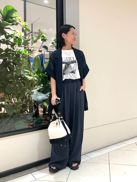「アイテム（その他アウター）」を使った、オナカさん（レディース・153cm）の夏コーディネート