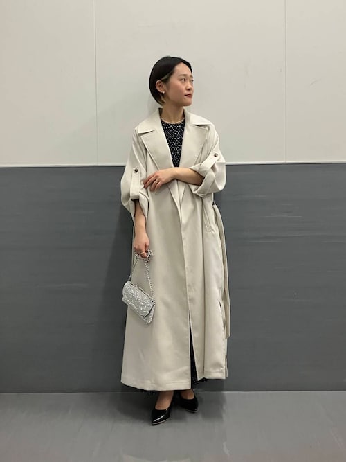 【美品】Chaco×ROSSO オケージョンドレス　フリーサイズ セール】『別注』Chaco×ROSSO カットジャガードドレス（ドレス