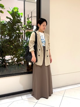 「GOOD ROCK SPEED（グッドロックスピード）のアイテム」を使った、オナカさん（レディース・153cm）の春コーディネート