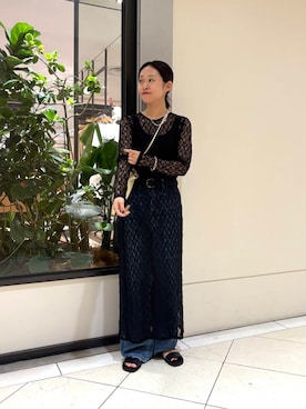 「URBAN RESEARCH（アーバンリサーチ）のアイテム（ワンピース）」を使った、オナカさん（レディース・153cm）の夏コーディネート
