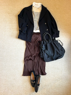 「Pコート」｜step2018さん（レディース・155cm）の冬コーディネート