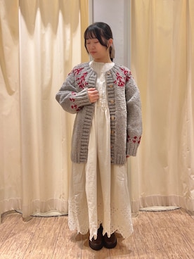 「TSUHARU by Samansa Mos2（ツハルバイサマンサモスモス）のアイテム（ワンピース/ドレス）」を使った、ことり🐥さん（レディース・147cm）の秋コーディネート