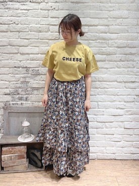 「Samansa Mos2（サマンサ モスモス）のアイテム（トップス）」を使った、ことり🐥さん（レディース・147cm）の夏コーディネート