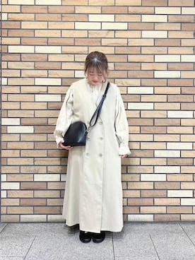 「春服」｜「アイテム（チュニック）」を使った、ことり🐥さん（レディース・147cm）の春コーディネート