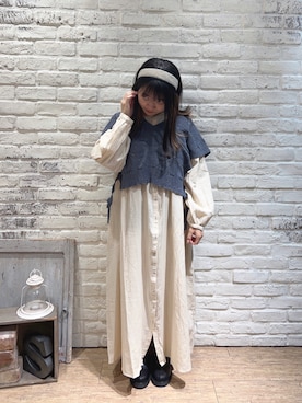 「Samansa Mos2（サマンサ モスモス）のアイテム（アクセサリー）」を使った、ことり🐥さん（レディース・147cm）の秋コーディネート