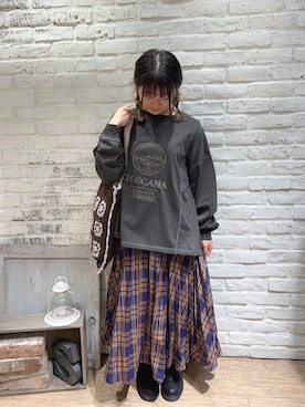 「Samansa Mos2（サマンサ モスモス）のアイテム（トップス）」を使った、ことり🐥さん（レディース・147cm）の秋コーディネート