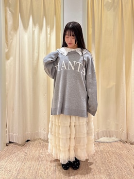 「アイテム（ドレスシューズ、グレー系）」を使った、ことり🐥さん（レディース・147cm）の秋コーディネート