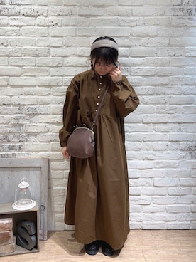 「Samansa Mos2（サマンサ モスモス）のアイテム（アクセサリー）」を使った、ことり🐥さん（レディース・147cm）の秋コーディネート