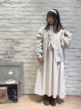 「Samansa Mos2（サマンサ モスモス）のアイテム（アクセサリー）」を使った、ことり🐥さん（レディース・147cm）の冬コーディネート