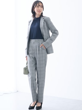 「アイテム（ジャケット/アウター）」を使った、nissen Tall Modelsさん（レディース・176cm）の秋コーディネート