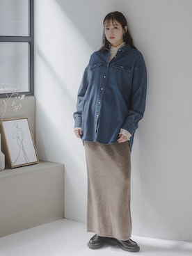 「nissen（ニッセン）のアイテム」を使った、nissen Tall Modelsさん（レディース・170cm）の秋コーディネート
