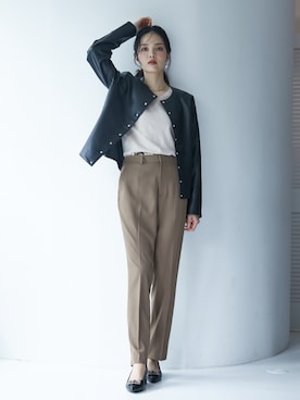 「高身長コーデ 」｜「アイテム（ジャケット/アウター）」を使った、nissen Tall Modelsさん（レディース・172cm）の夏コーディネート