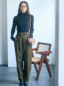 nissen Tall Modelsさん（レディース・172cm）の秋コーディネート