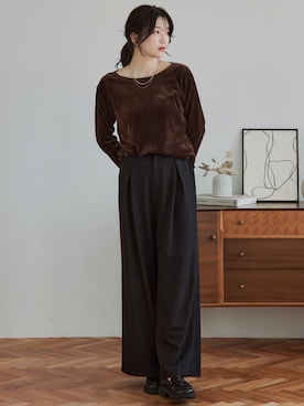 nissen Tall Modelsさん（レディース・174cm）の秋コーディネート
