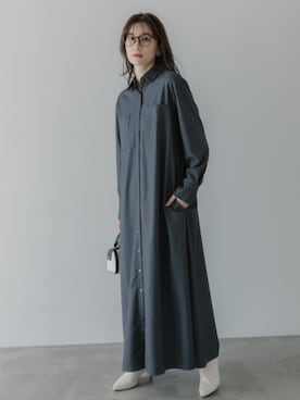 「アイテム（ワンピース/ドレス）」を使った、nissen Tall Modelsさん（レディース・174cm）の秋コーディネート