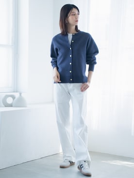 「アイテム（パンツ）」を使った、nissen Tall Modelsさん（レディース・176cm）の秋コーディネート
