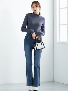 nissen Tall Modelsさん（レディース・173cm）の秋コーディネート