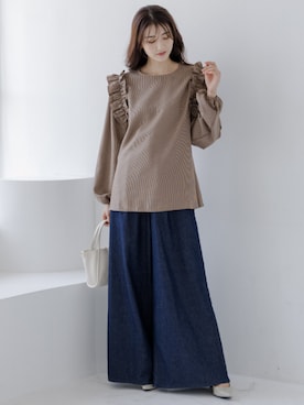 「高身長コーデ 」｜nissen Tall Modelsさん（レディース・169cm）の秋コーディネート