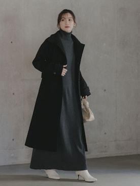 「アイテム（ワンピース/ドレス）」を使った、nissen Tall Modelsさん（レディース・174cm）の秋コーディネート