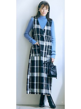 nissen Tall Modelsさん（レディース・173cm）の秋コーディネート