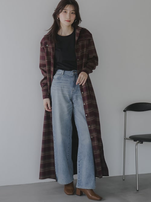 イタリア製Costume national コスチュームナショナル ワイドパンツ 高身長 デニムワイドストレートパンツ（トールサイズ）Essenave