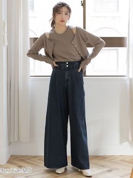 nissen Tall Modelsさん（レディース・174cm）の秋コーディネート