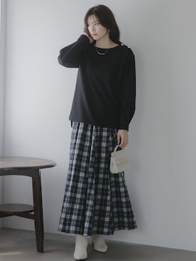 「nissen（ニッセン）のアイテム」を使った、nissen Tall Modelsさん（レディース・174cm）の秋コーディネート