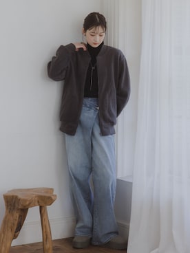 「nissen（ニッセン）のアイテム」を使った、nissen Tall Modelsさん（レディース・170cm）の秋コーディネート
