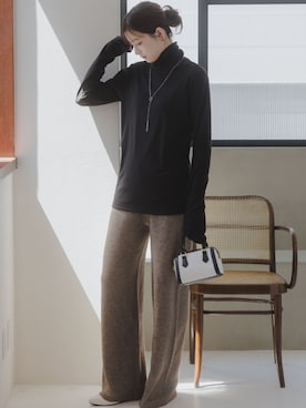「nissen（ニッセン）のアイテム」を使った、nissen Tall Modelsさん（レディース・170cm）の秋コーディネート