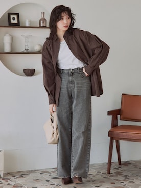 nissen Tall Modelsさん（レディース・174cm）の秋コーディネート