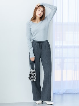 「nissen（ニッセン）のアイテム」を使った、nissen Tall Modelsさん（レディース・173cm）の秋コーディネート