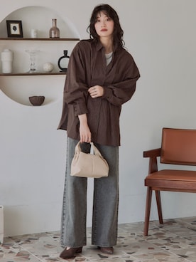 nissen Tall Modelsさん（レディース・174cm）の秋コーディネート