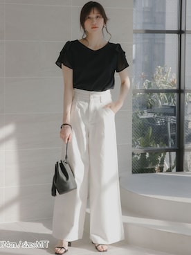 nissen Tall Modelsさん（レディース・174cm）の秋コーディネート