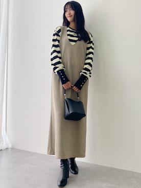 「高身長コーデ 」｜「アイテム（ワンピース/ドレス）」を使った、nissen Tall Modelsさん（レディース・172cm）の夏コーディネート