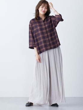 「高身長女子コーデ」｜nissen Tall Modelsさん（レディース・173cm）の夏コーディネート