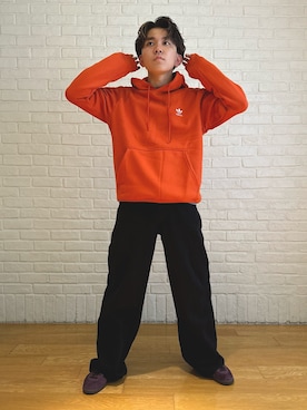 「アディダスコーデ」｜「アイテム（パンツ）」を使った、Yohjiさん（メンズ・169cm）の秋コーディネート