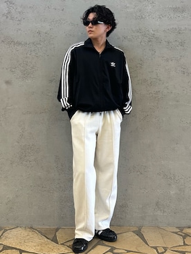 「adidas（アディダス）のアディカラー クラシックス ファイヤーバード トラックトップ / ジャージ / アディダスオリジナルス adidas Originals（ジャージ）」を使った、Yohjiさん（メンズ・169cm）の夏コーディネート