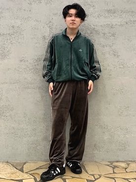 「アイテム（ジャージ）」を使った、Yohjiさん（メンズ・169cm）の秋コーディネート