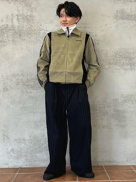 「adidas originals」｜「アイテム（ブルゾン）」を使った、Yohjiさん（メンズ・169cm）の秋コーディネート