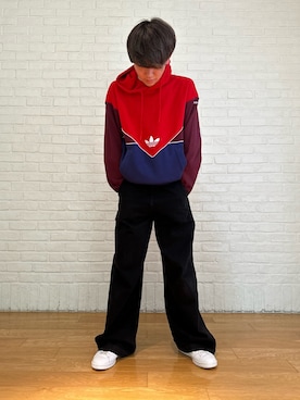 「アディダスコーデ」｜「アイテム（パンツ）」を使った、Yohjiさん（メンズ・169cm）の秋コーディネート