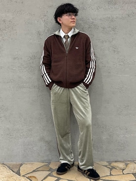 「アイテム（ジャージ）」を使った、Yohjiさん（メンズ・169cm）の秋コーディネート