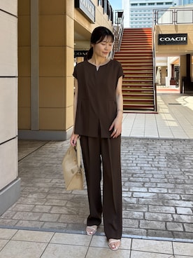 higuchiさん（レディース・162cm）の夏コーディネート