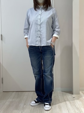 「7分袖」｜TOKYO SHIRTS OUTLET 北九州アウトレット店さん（メンズ・170cm）の春コーディネート