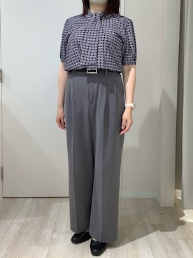「ボウタイシャツ」｜TOKYO SHIRTS OUTLET 北九州アウトレット店さん（レディース・165cm）の夏コーディネート