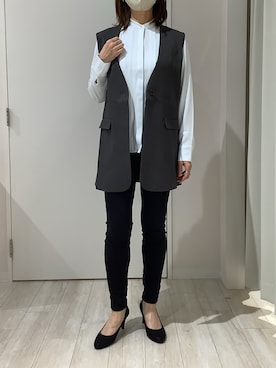 TOKYO SHIRTS OUTLET 北九州アウトレット店さん（レディース・161cm）の冬コーディネート