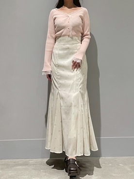 モユク札幌店さん（レディース・159cm）の春コーディネート