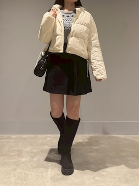 モユク札幌店さん（レディース・158cm）の冬コーディネート