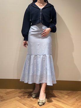 「31 Sons de mode（トランテアン　ソン　ドゥ　モード）のアイテム（ワンピース/ドレス）」を使った、モユク札幌店さん（レディース・158cm）の春コーディネート